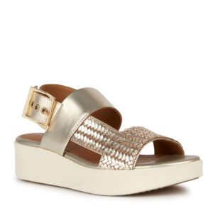 Geox Laudara D35MPB0CF6EC2012 Χρυσά Γυναικεία Πέδιλα