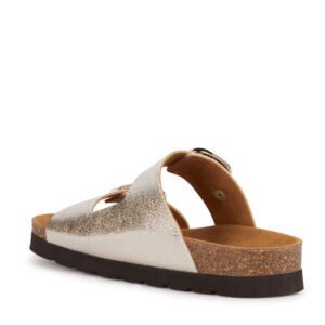 Geox Brionia D35SYM000BNC2012 Χρυσά Γυναικεία Πέδιλα