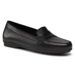 Geox Elidia D642TA 00043 C9999 Black Loafers for Women
