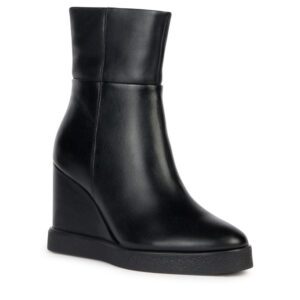 Geox Elidea D36VQB 00043 C9999 Μαύρα Γυναικεία Μποτάκια