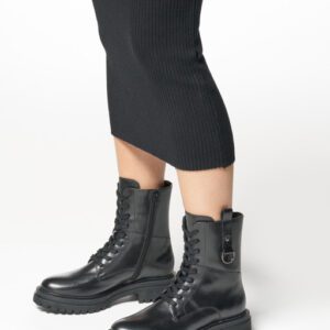 Geox Iridea D46HRB 00043 C9999 Black Ankle Boots for Women