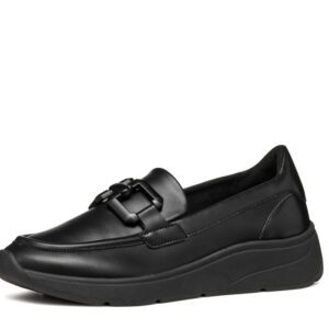 Geox Cristael D46MXB 000BC C9999 Black Loafers for Women