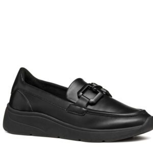 Geox Cristael D46MXB 000BC C9999 Black Loafers for Women