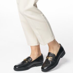 Geox Cloridie D46XGB 000TC C9999 Black Loafers for Women