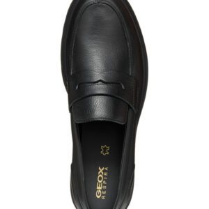 Geox Spherica U36D1A 00046 C9997 Black Loafers for Men