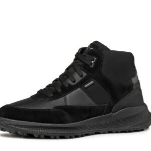 Geox PG1X U46E0A 02285 C9999 Black Ankle Boots for Men