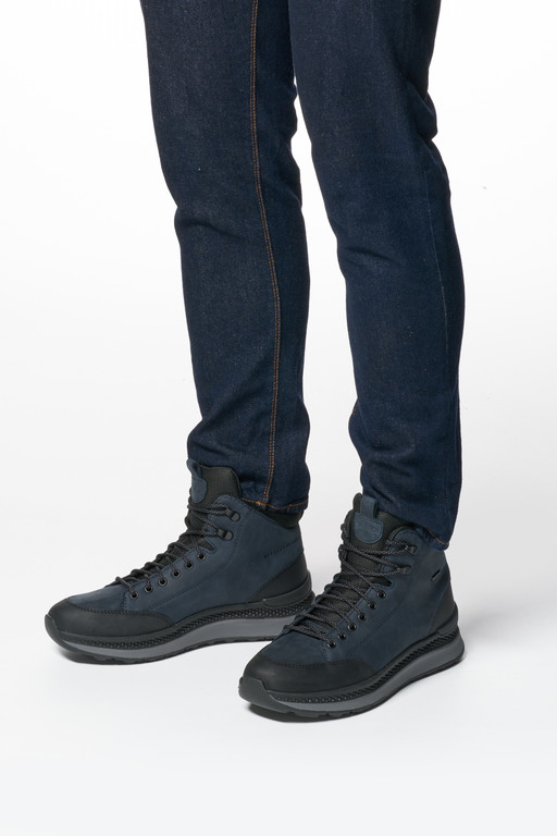 Geox Spherica U46HMA 0FFBC C0045 Blue Ankle Boots for Men