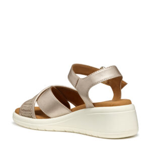 Geox Meliconia D550EG 0NFDS CB5A5 Μπεζ Γυναικεία Πέδιλα