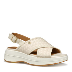 Geox Spherica D550VB 00485 C1122 Μπεζ Γυναικεία Πέδιλα