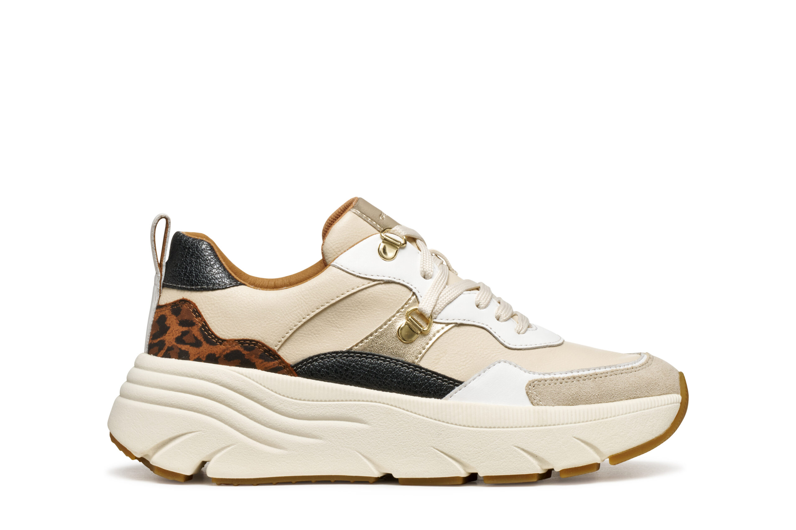 Geox Diamanta D36UFE 05485 C1S6N Μπεζ Γυναικεία Sneakers