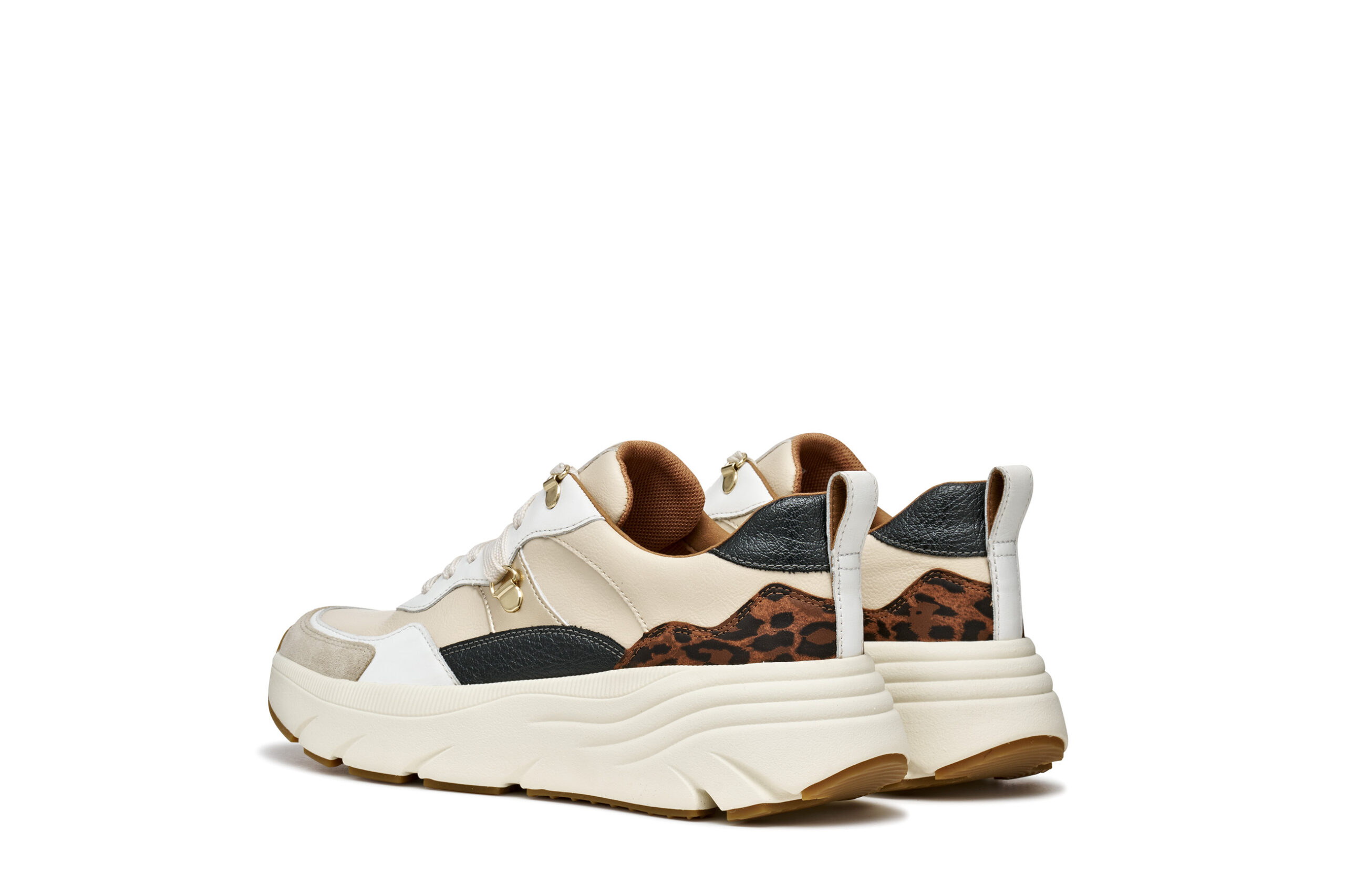 Geox Diamanta D36UFE 05485 C1S6N Μπεζ Γυναικεία Sneakers - Image 5