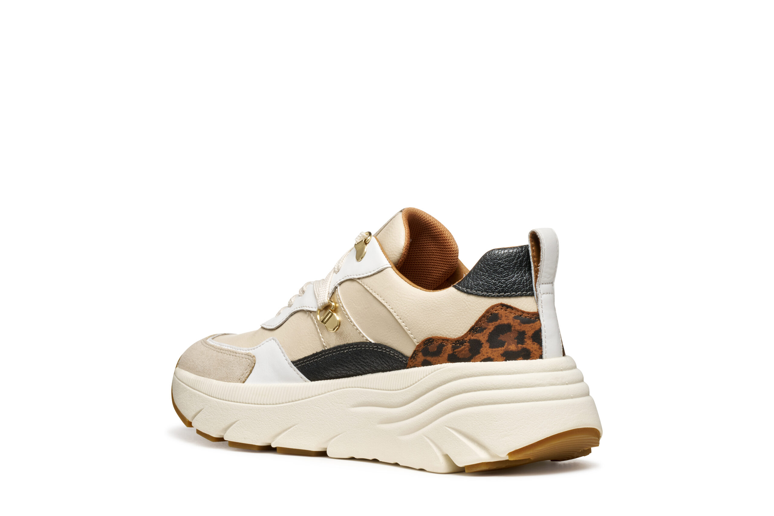 Geox Diamanta D36UFE 05485 C1S6N Μπεζ Γυναικεία Sneakers - Image 7