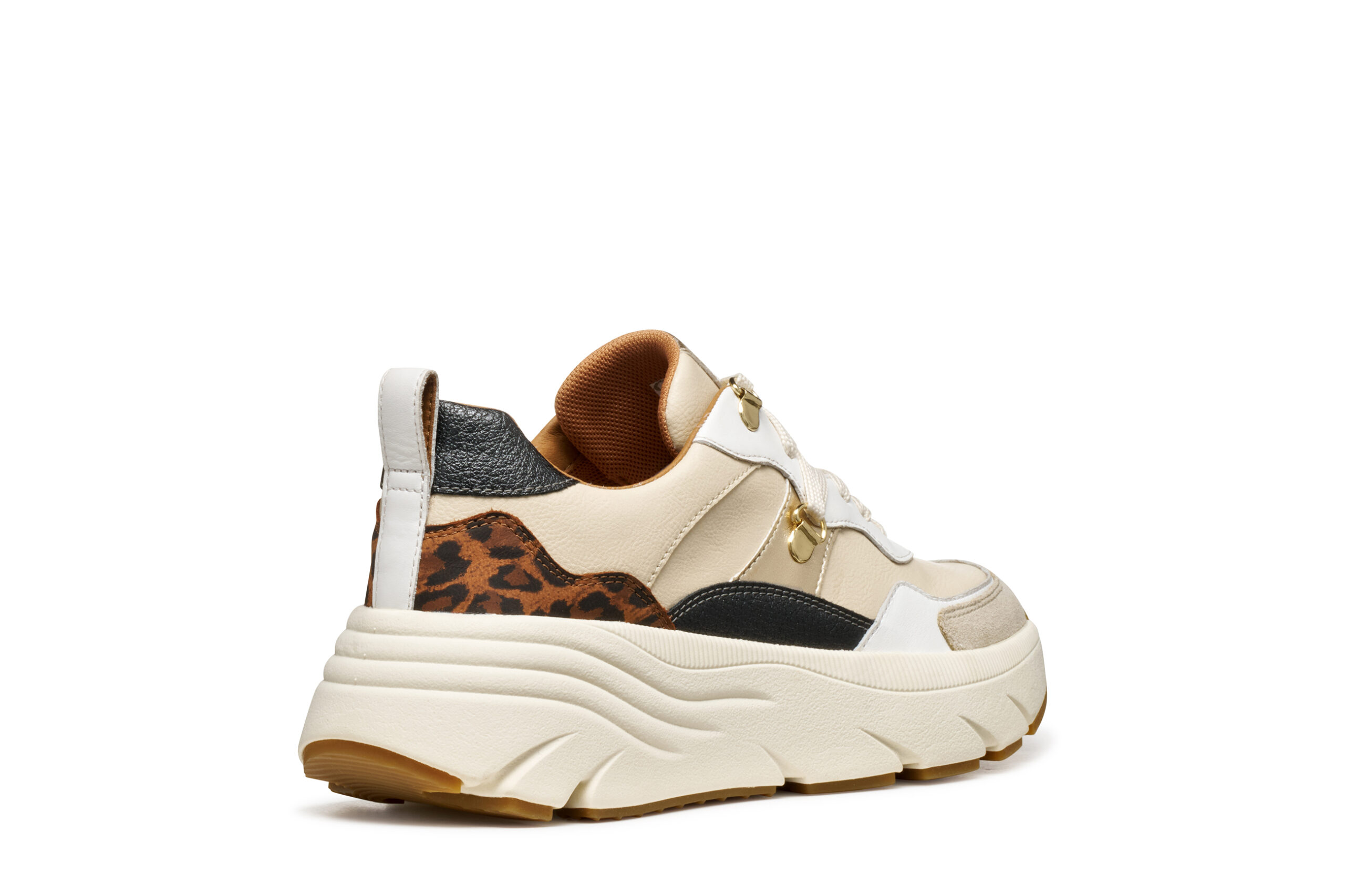 Geox Diamanta D36UFE 05485 C1S6N Μπεζ Γυναικεία Sneakers - Image 8