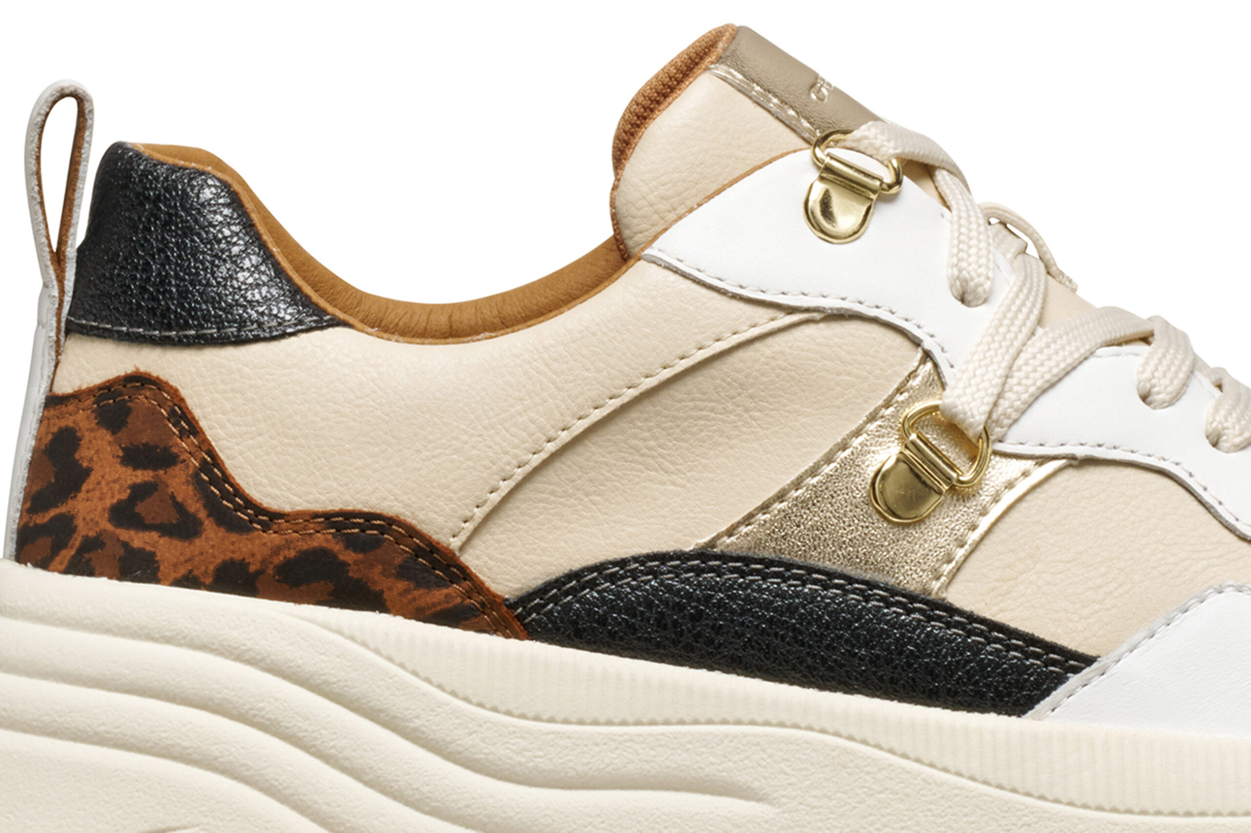 Geox Diamanta D36UFE 05485 C1S6N Μπεζ Γυναικεία Sneakers - Image 11