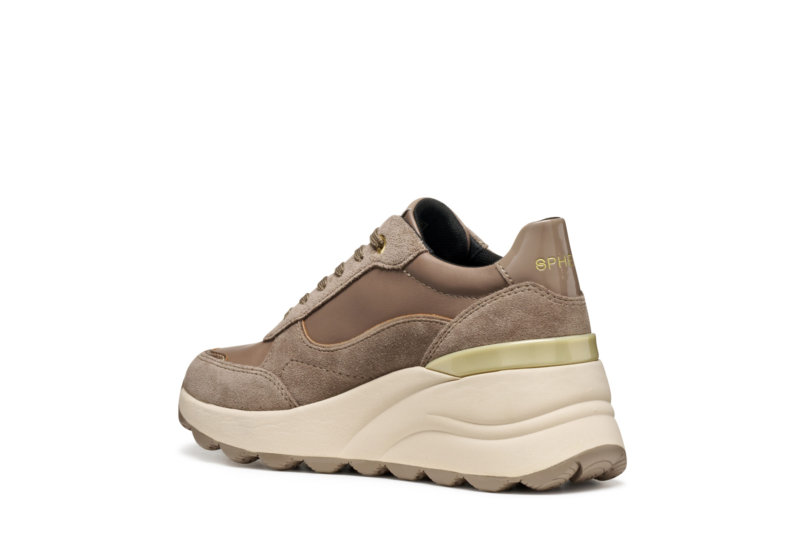 Geox Spherica D45WAA 08522 C6029 Μπεζ Γυναικεία Sneakers - Image 3