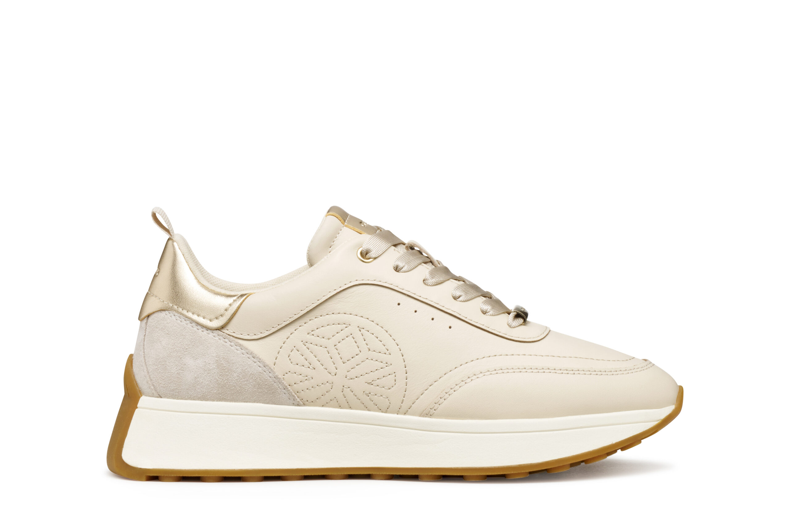 Geox Amabel D56MDA 08522 C1S5V Μπεζ Γυναικεία Sneakers