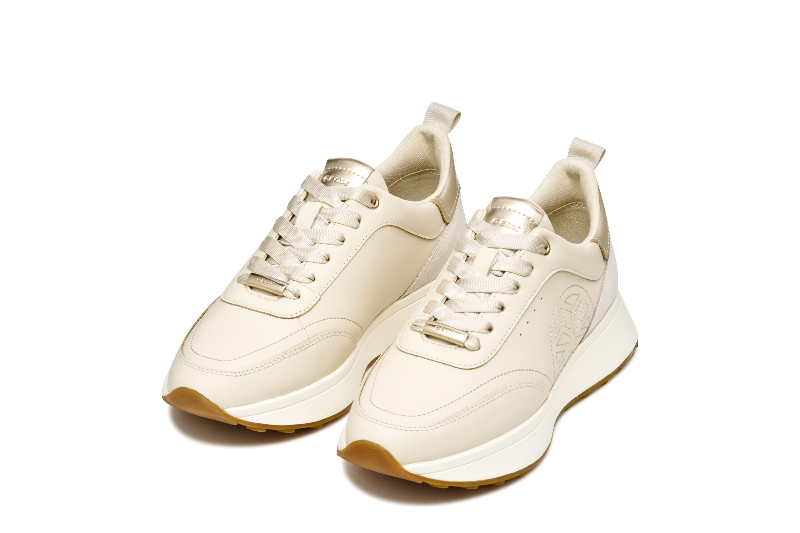 Geox Amabel D56MDA 08522 C1S5V Μπεζ Γυναικεία Sneakers - Image 4