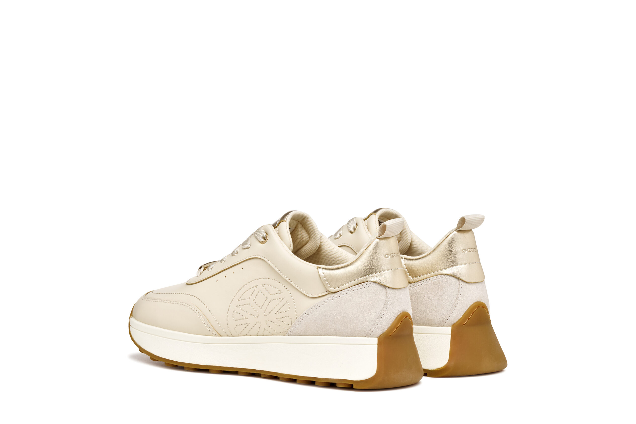 Geox Amabel D56MDA 08522 C1S5V Μπεζ Γυναικεία Sneakers - Image 5