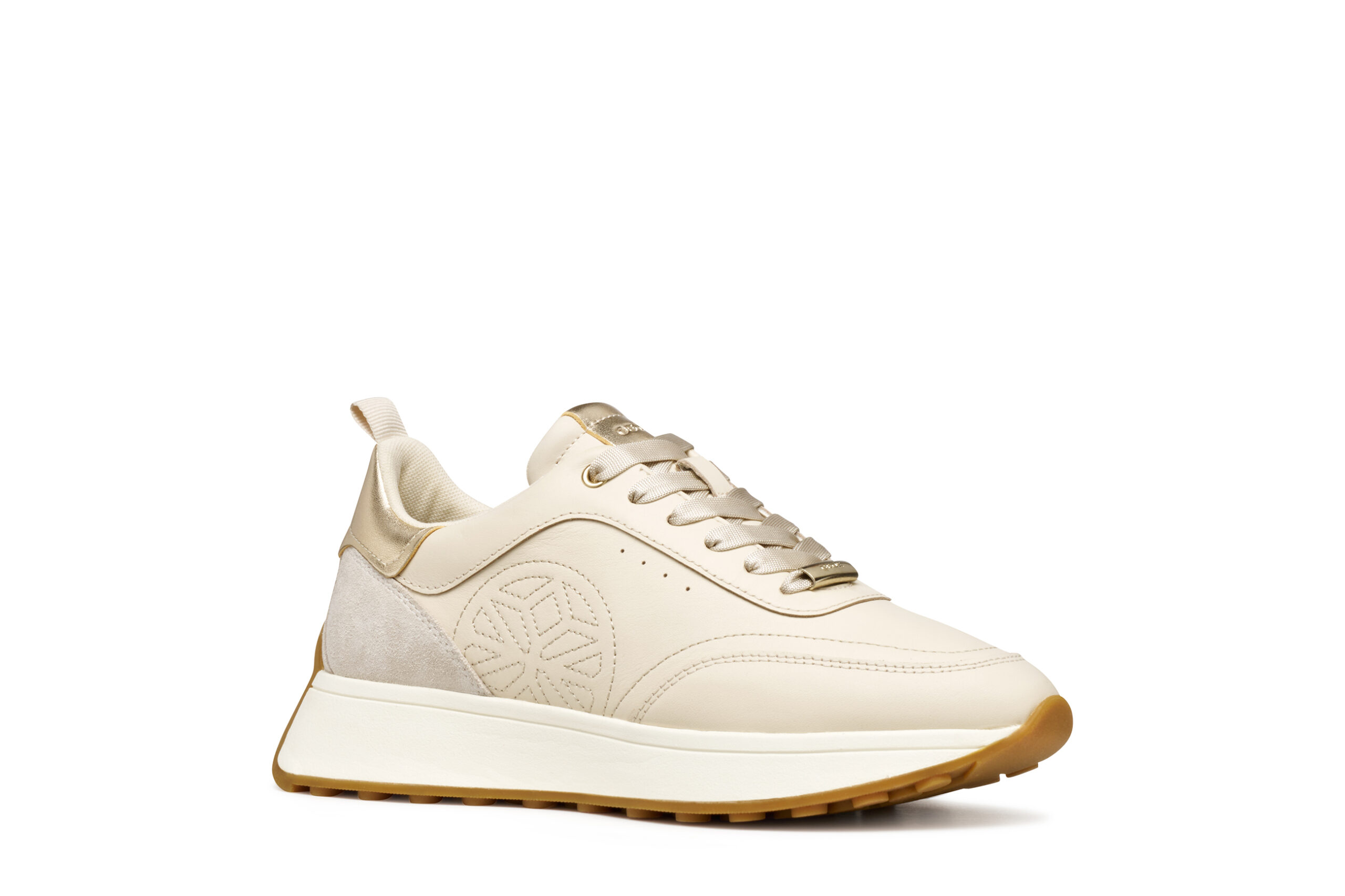 Geox Amabel D56MDA 08522 C1S5V Μπεζ Γυναικεία Sneakers - Image 6