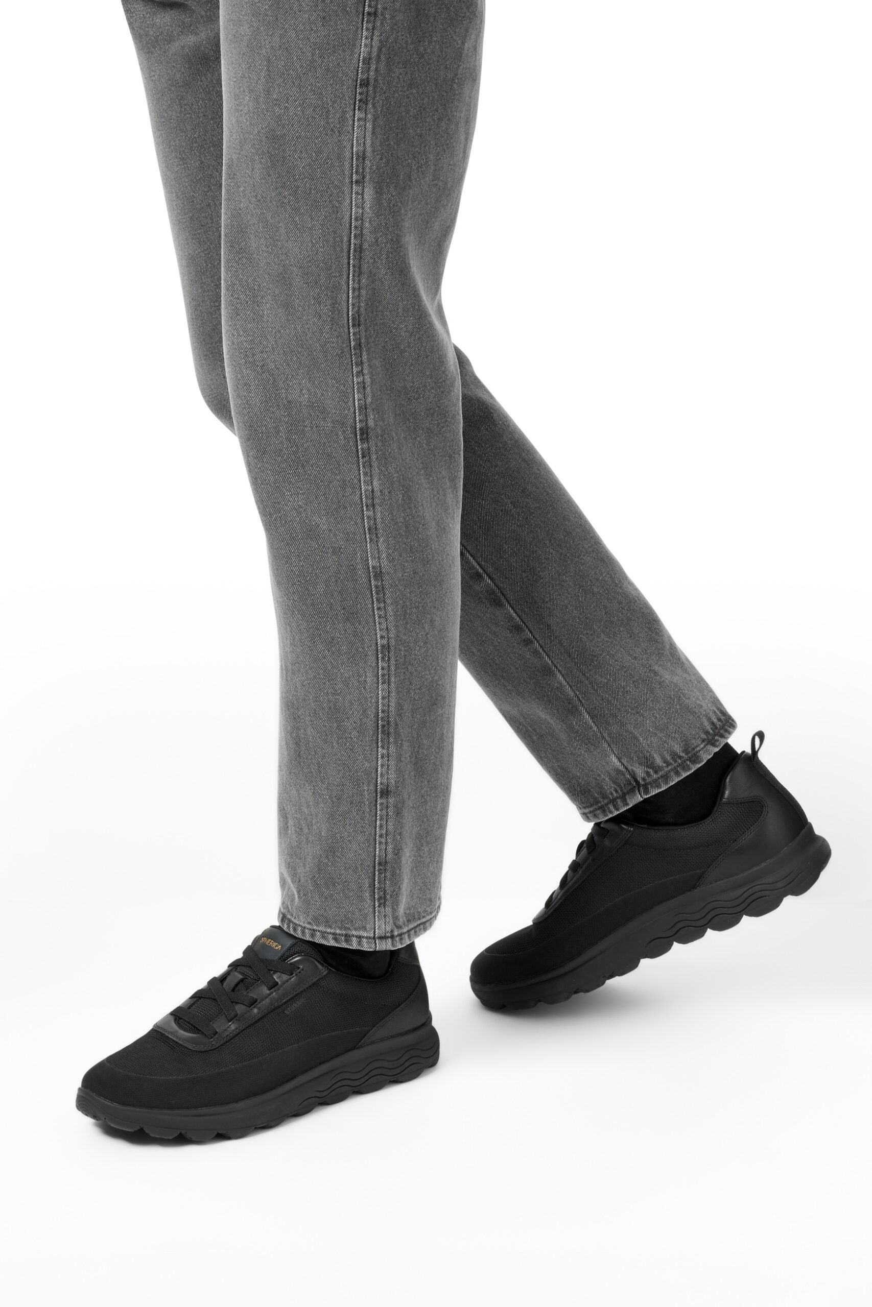 Geox Spherica U46BYA 01185 C9999 Μαύρα Ανδρικά Sneakers - Image 2