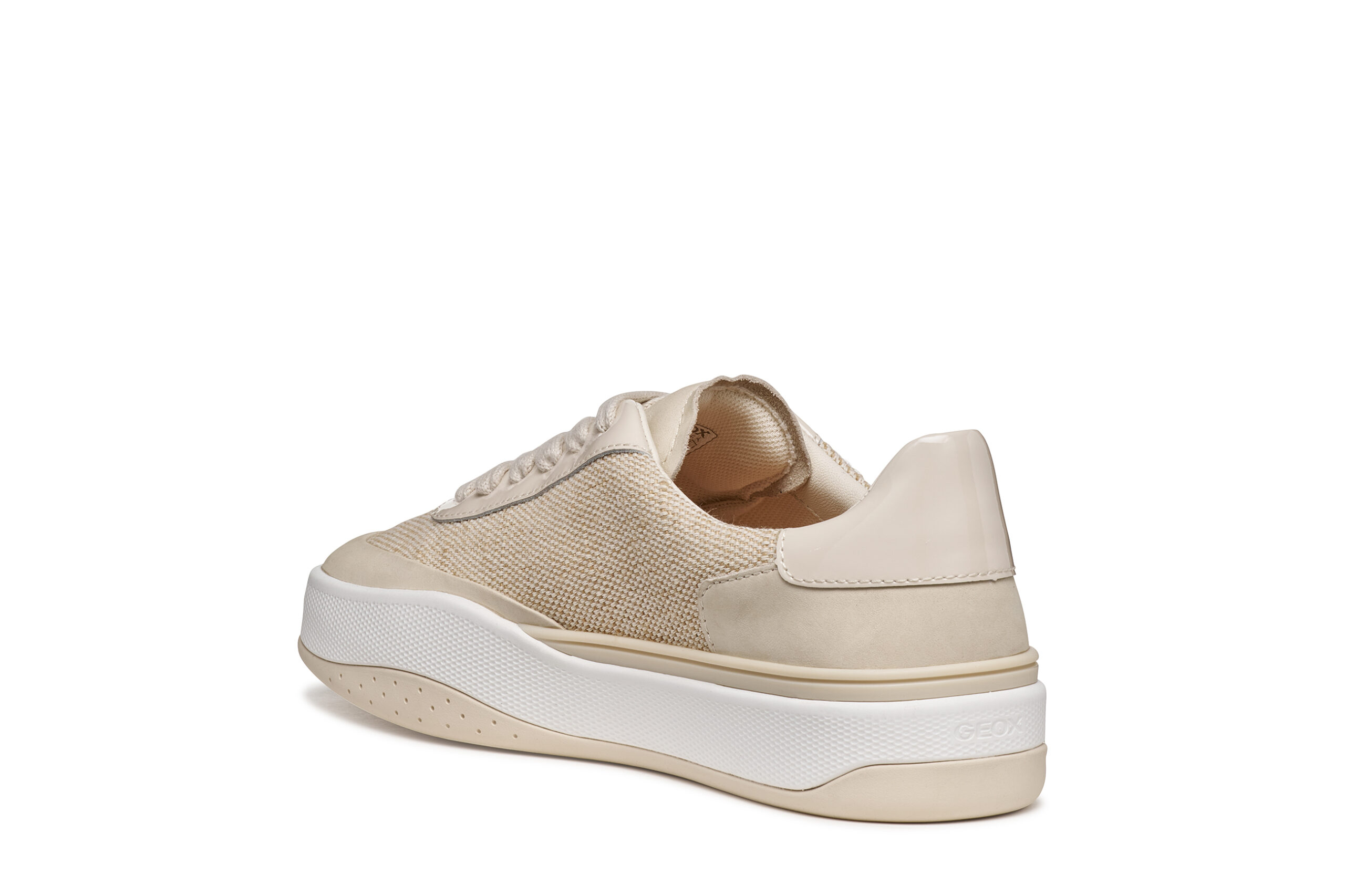 Geox Dynamia D655KA 01166 CH61L Μπεζ Γυναικεία Sneakers - Image 4