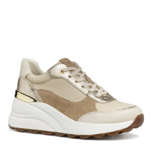 Geox Spherica D65WAB 01122 C1S2L Μπεζ Γυναικεία Sneakers